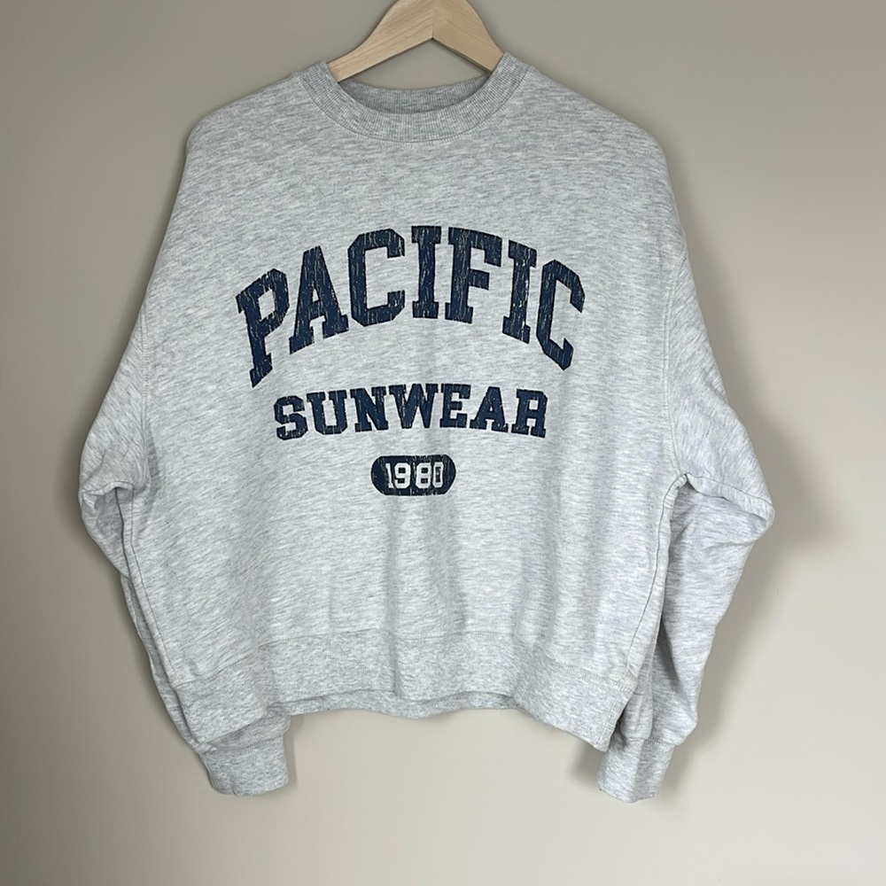 Pacsun Pacific Sunwear Oversized Graphic Crewneck